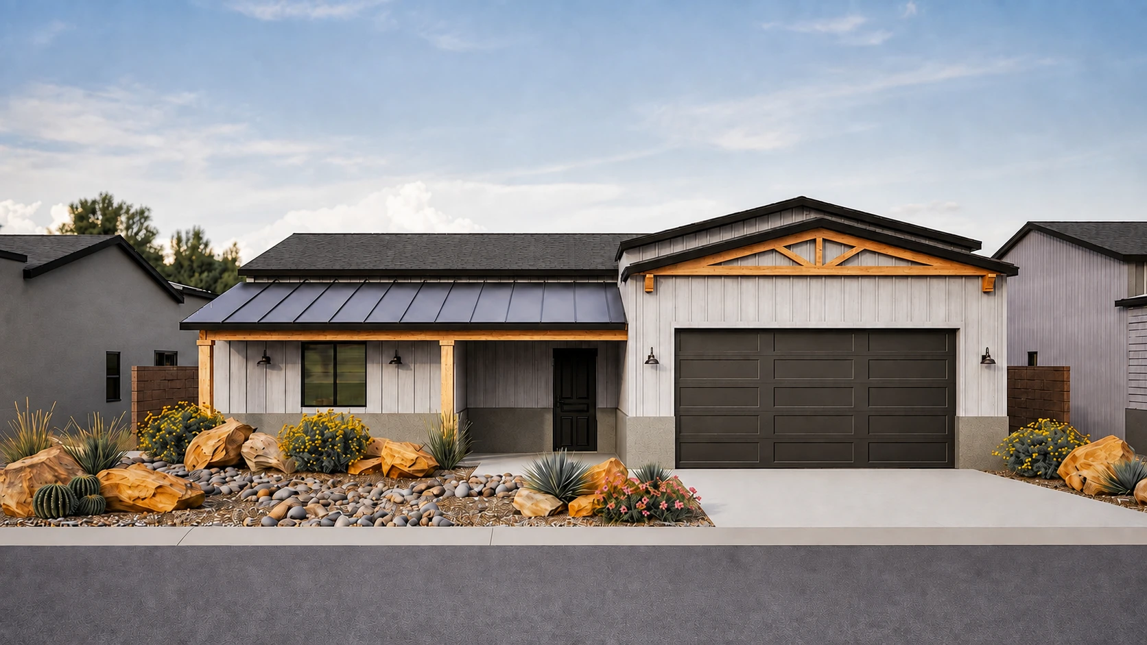 Rendering of Elevation A for Floorplan 1790