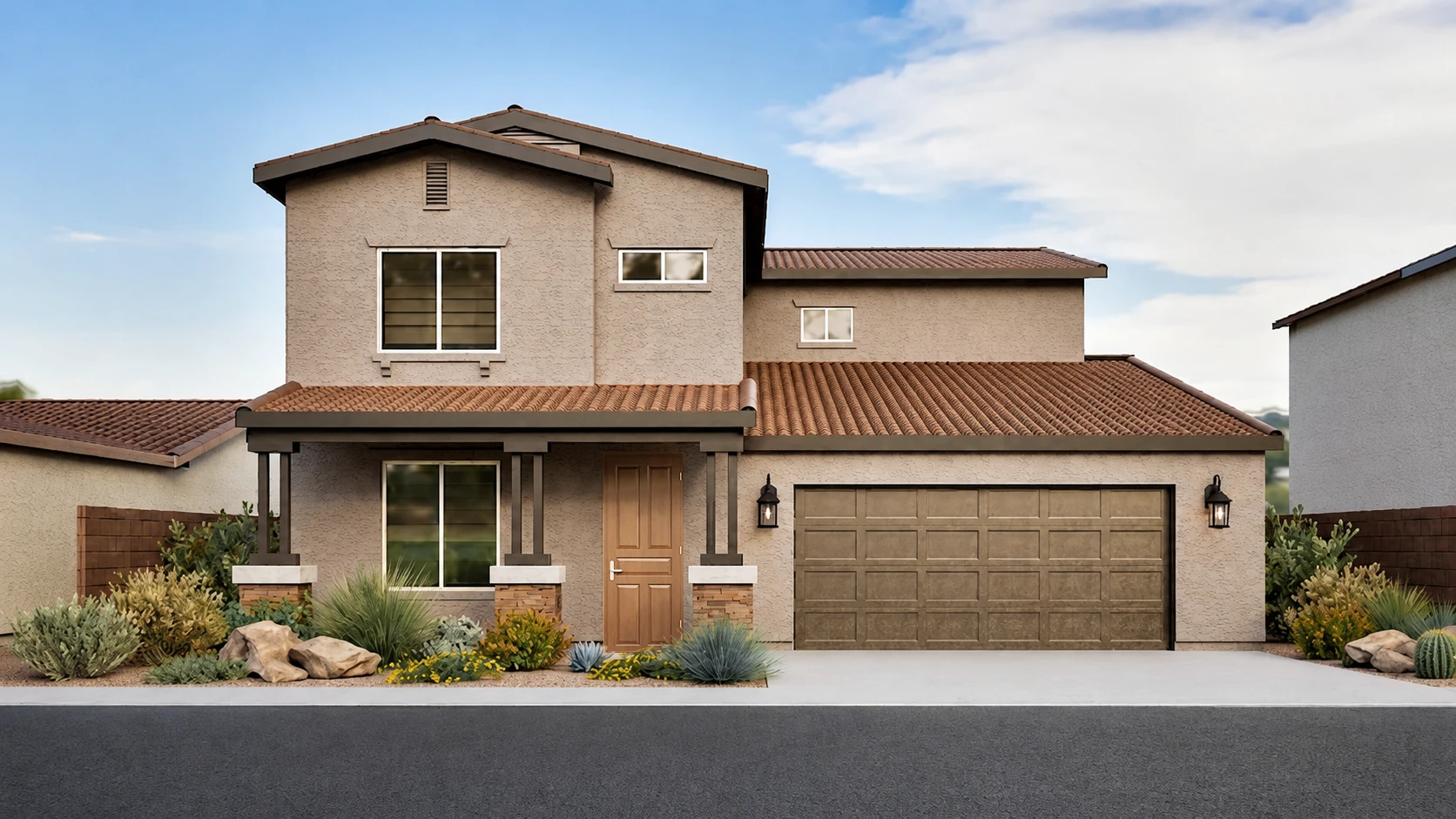Rendering of Elevation A for Floorplan 2500