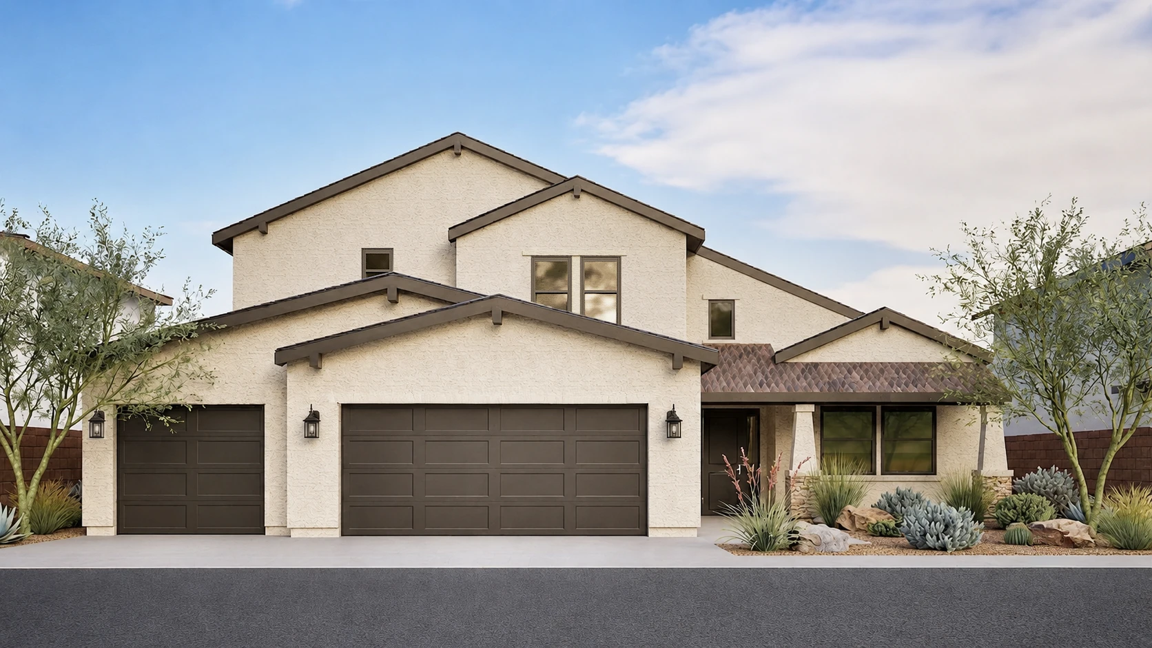 Rendering of Elevation A for Floorplan 3037